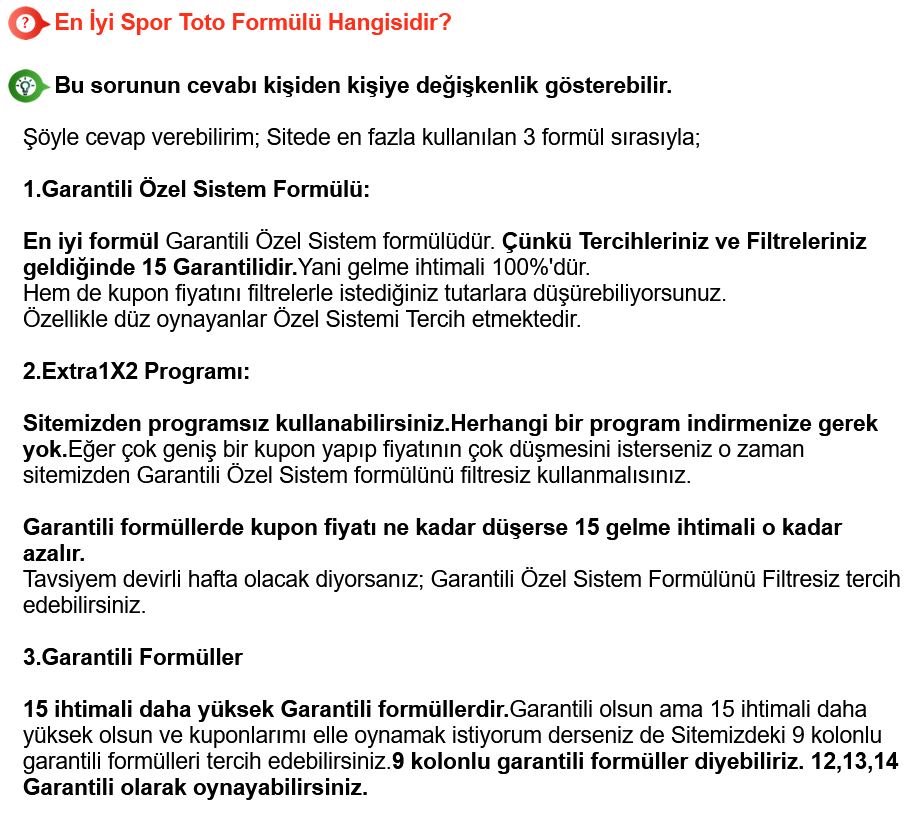 Spor Toto Hedef15